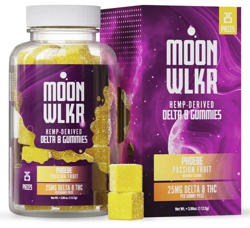 Delta 8 THC Passion Fruit MOONWLKR Gummies 625MG